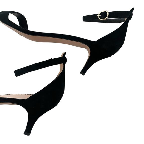 J crew Suede ankle strap sandals kitten heel sz 10 Minimalist quiet luxury chic - Picture 7 of 10